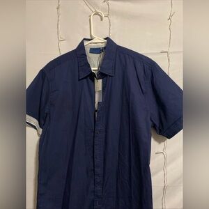 Nautica Men's Dark Blue Casual Shirt